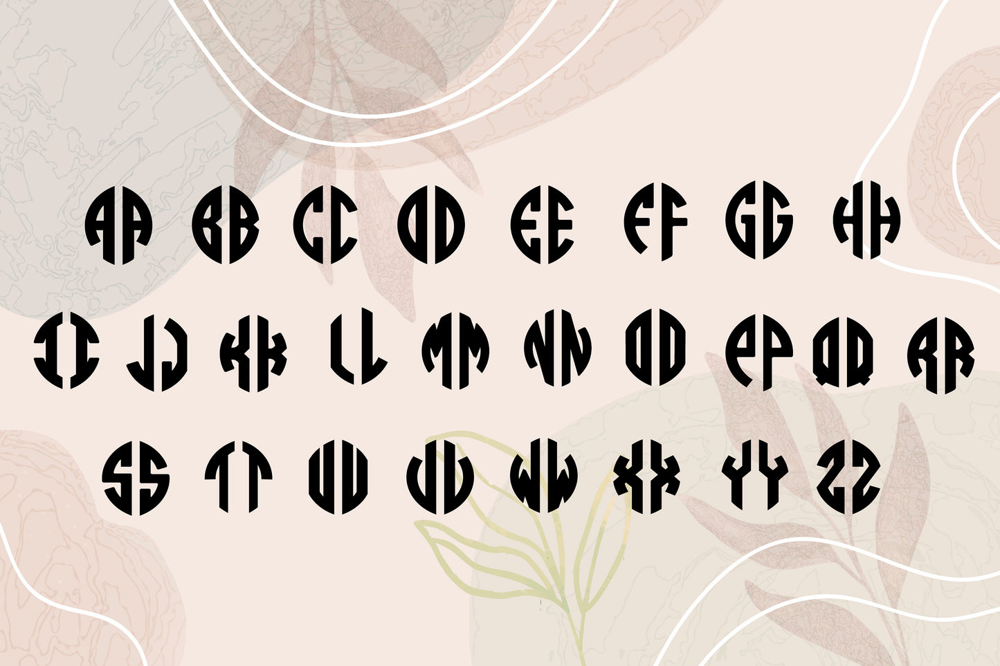 Monogram Earrings
