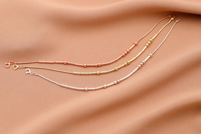 SilverGlow Morse Code Bracelet - Customizable Hidden Message Jewelry