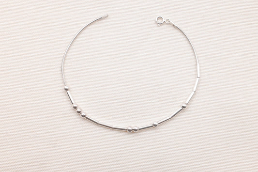 SilverGlow Morse Code Bracelet - Customizable Hidden Message Jewelry