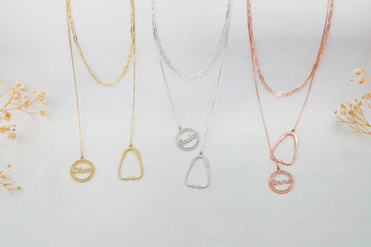 Stethoscope Necklace Gifts for Nurse, Doctors • Custom Sterling Silver, Gold and Rose Gold Handmade Jewelry for Paramedics - silvergoldandrose