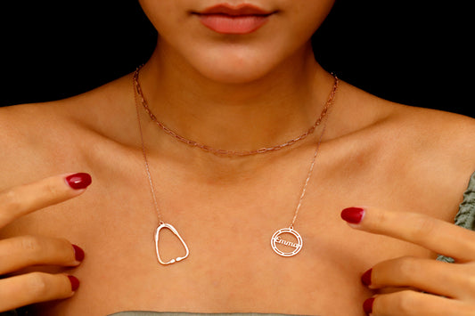 Stethoscope Necklace Gifts for Nurse, Doctors • Custom Sterling Silver, Gold and Rose Gold Handmade Jewelry for Paramedics - silvergoldandrose