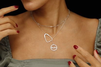 Stethoscope Necklace Gifts for Nurse, Doctors • Custom Sterling Silver, Gold and Rose Gold Handmade Jewelry for Paramedics - silvergoldandrose