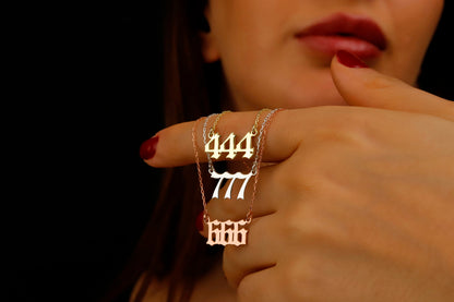 angel number necklaces