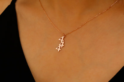Angel Number Necklace - 925 Silver Lucky Charm Jewelry for Inspiration & Positivity