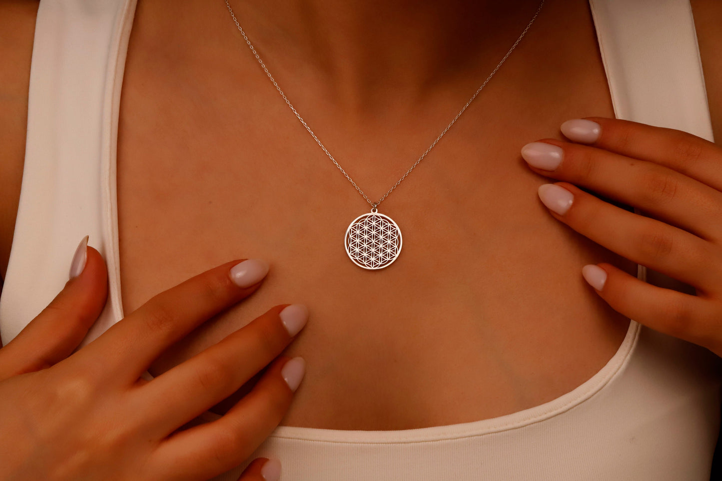 Life Harmony Flower of Life Pendant Necklace - Radiate Positive Energy and Connection