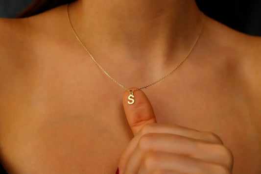 Initial Necklace | Letter Charm Necklace | Custom Initial Necklace | Personalized Jewelry | Personalized Gifts | Necklace for Women