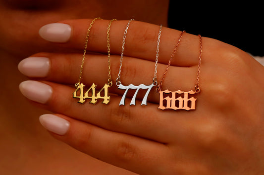 Personalized Angel Number Necklace | Sterling Silver | Inspire & Celebrate Your Journey with 111-999