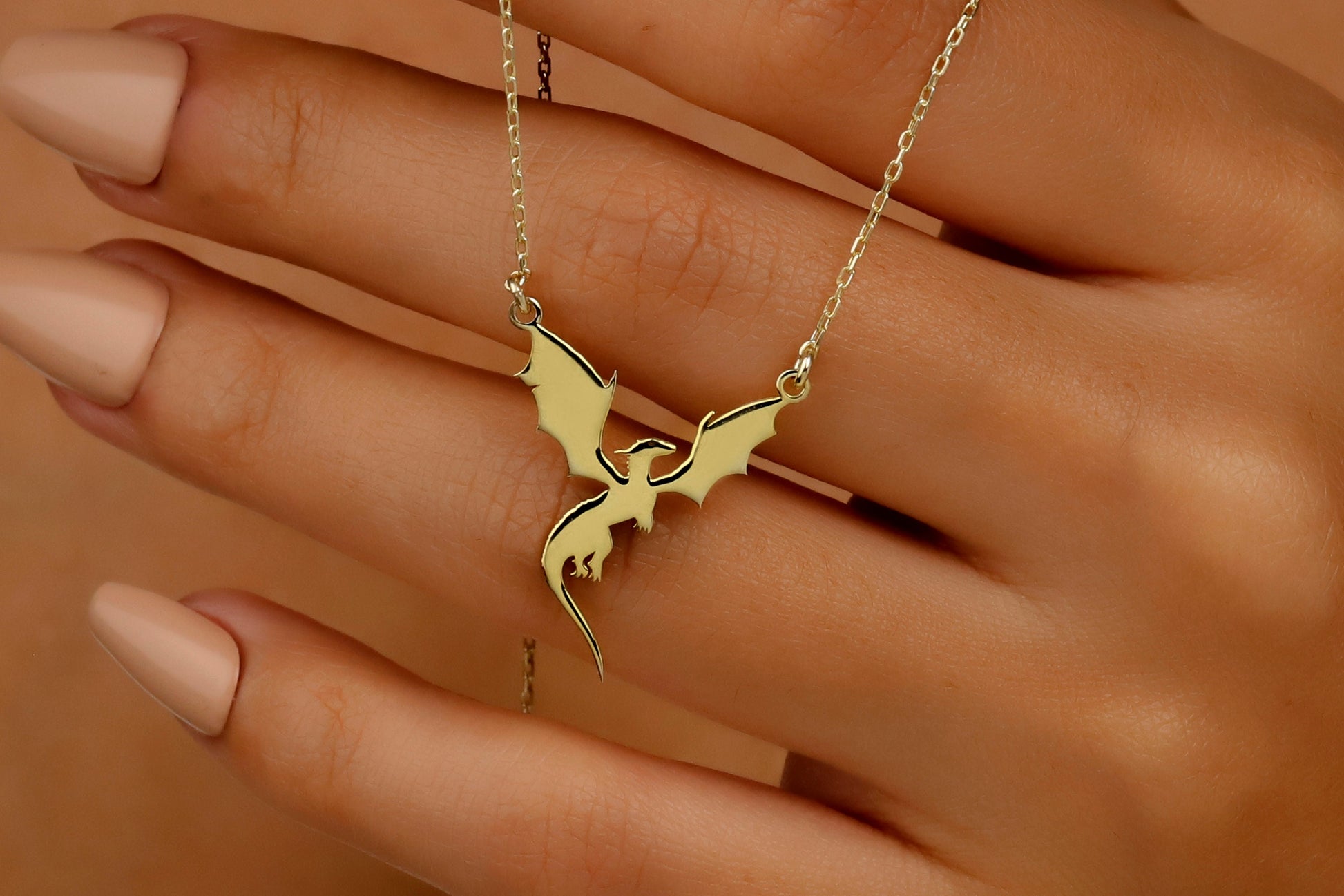 Dragon Necklace in Silver, Gold, and Rose • Year of the Dragon Necklace • 14K Gold Filled Chinese Dragon Jewelry • - silvergoldandrose