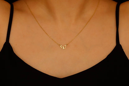 a lucky numbers necklacessay 50 in gold.