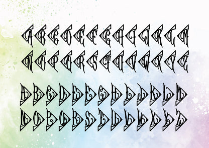 font chart

