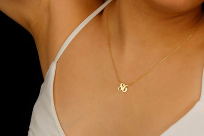 Lucky Charm Co. Favourite Number Necklace - Gold Spiritual Birth Year Jewelry Gift for Friends