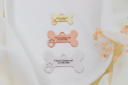 Personalized 925 Sterling Silver Pet ID Tag Charm | Unique Dog & Cat Collar Accessory