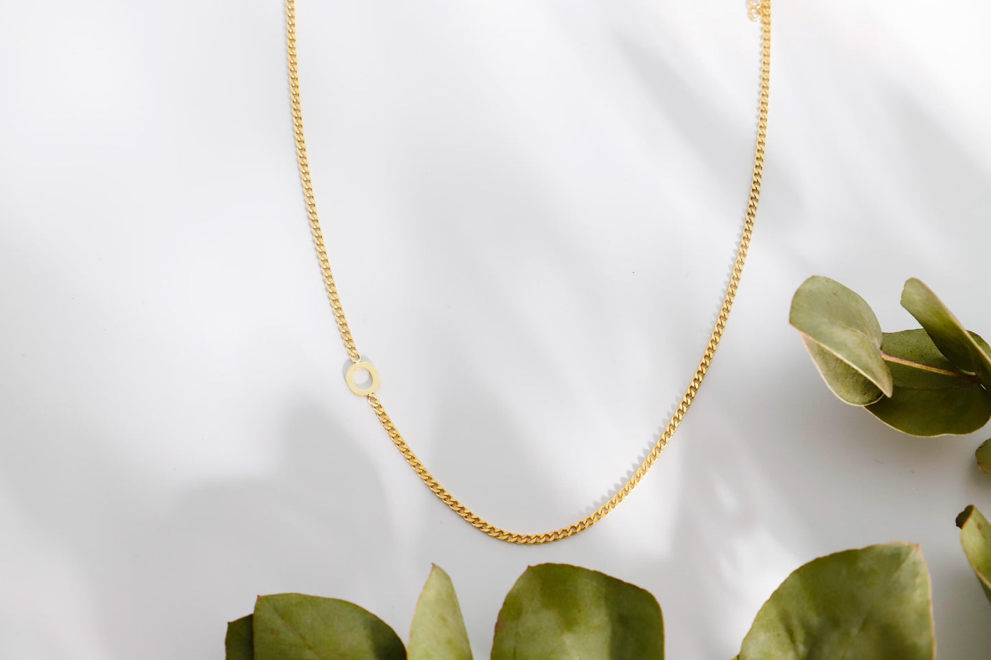 Sideways Initial Necklace, Letter Necklace, Initial Necklace, Personalized Jewelry, Customized Necklace Gift, Dainty Letter Necklace - silvergoldandrose