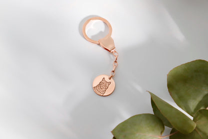 Purrsonalized Cat Keychain - Unique Custom Design for Cat Lovers by SilverGoldandRose