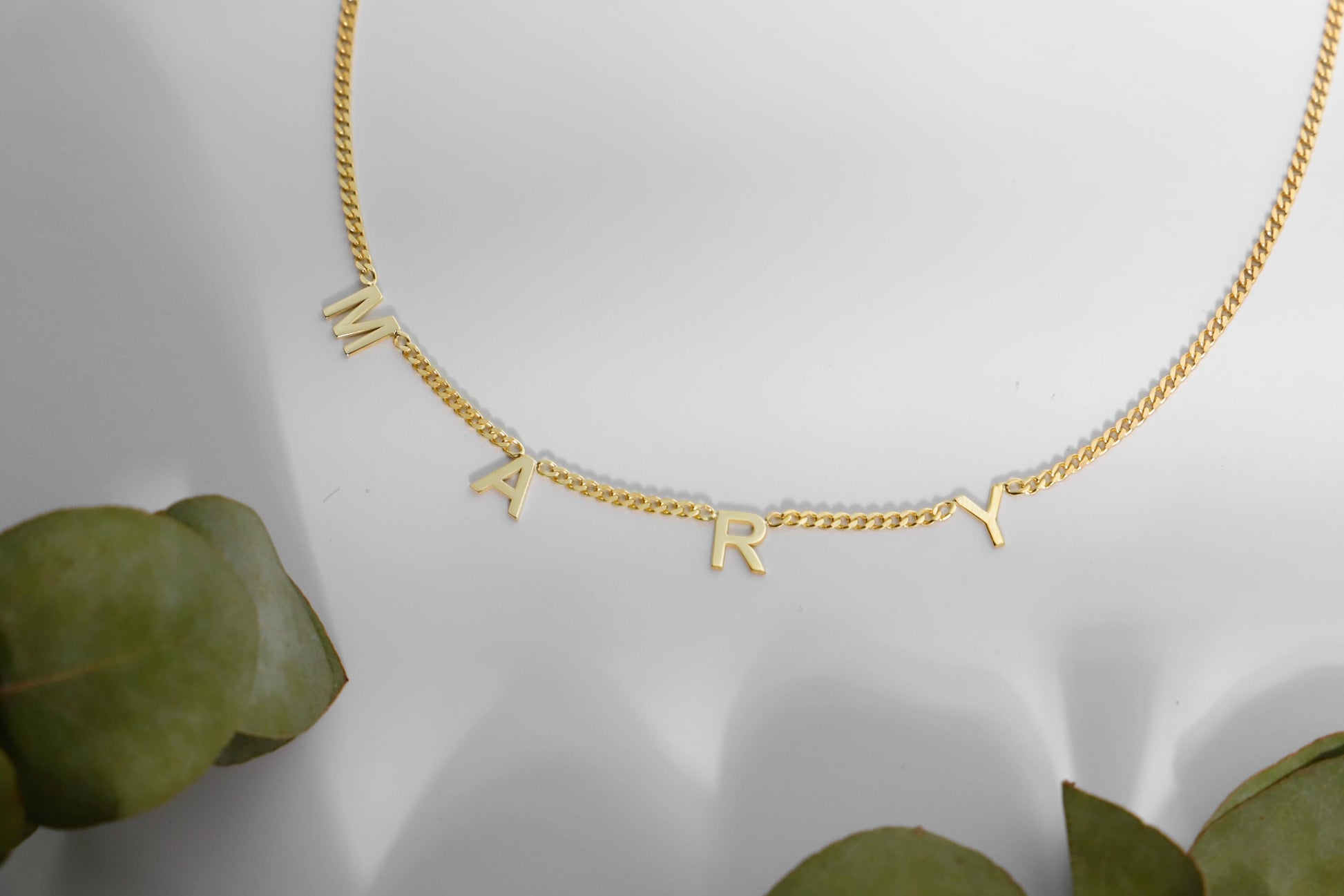 Gold Satellite Initial Name Necklace, Sterling Silver Initial Necklace, Personalized Gold Letter Necklace, Christmas Gift for Her - silvergoldandrose