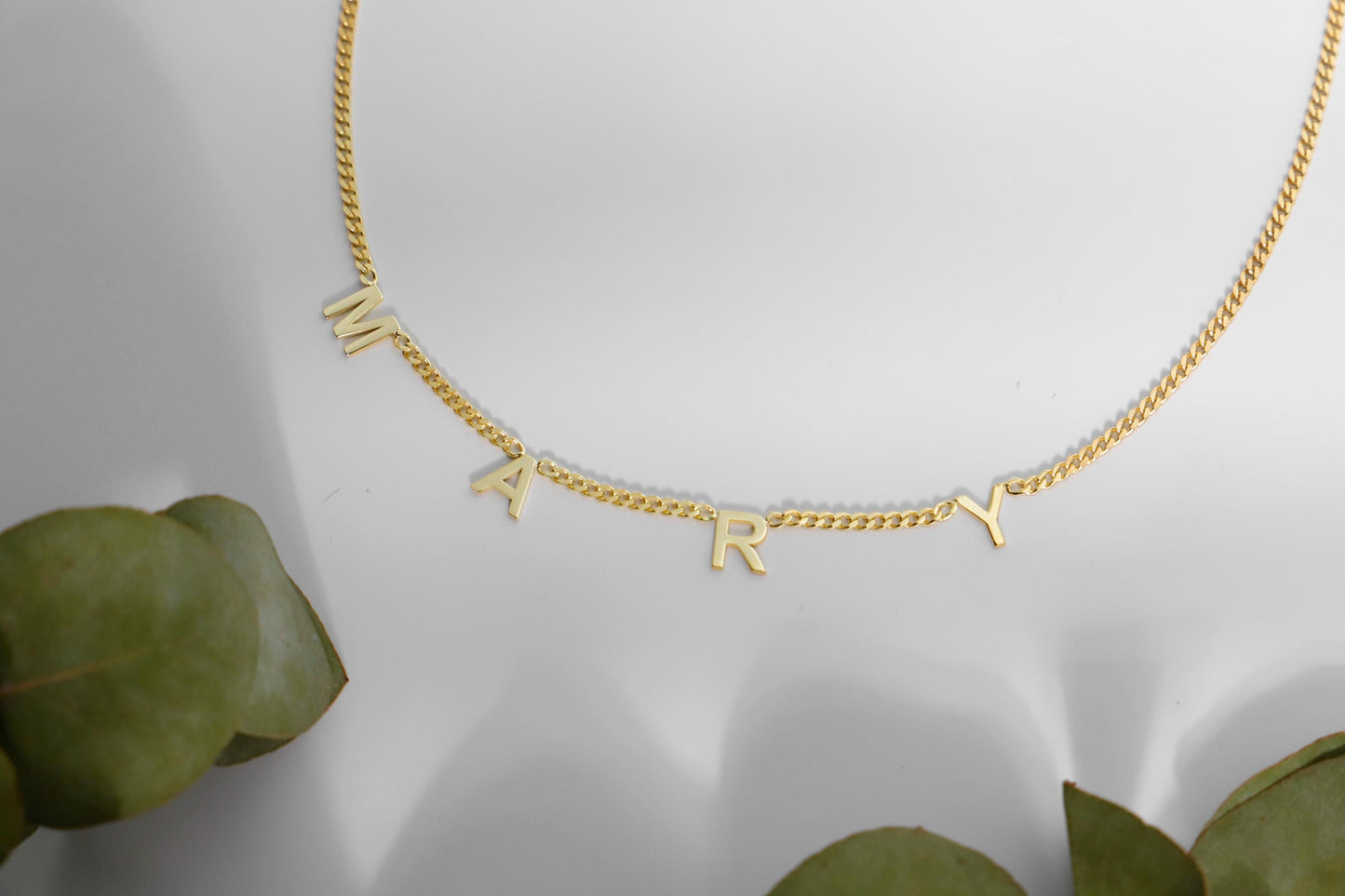 Station Initial Name Necklace