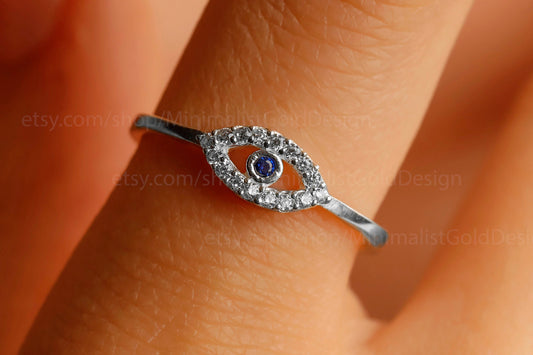 Elysian Evil Eye Rings – Stylish Protection Against Negativity