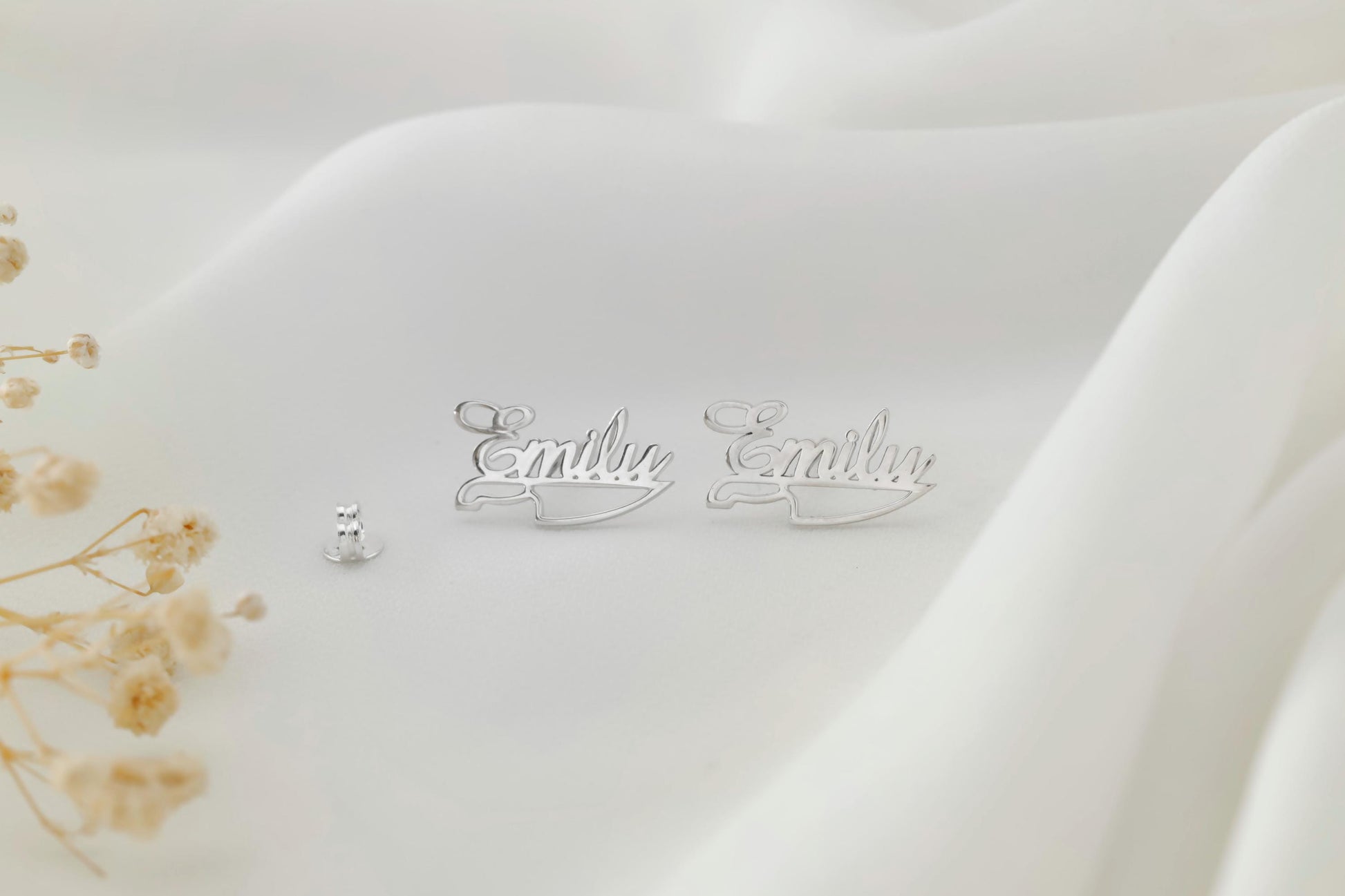 Personalized Name Earrings with Knife • Culinary Jewelry • Chef Earrings • Stud Earrings • Chef Knife • Gift For Chef • - silvergoldandrose