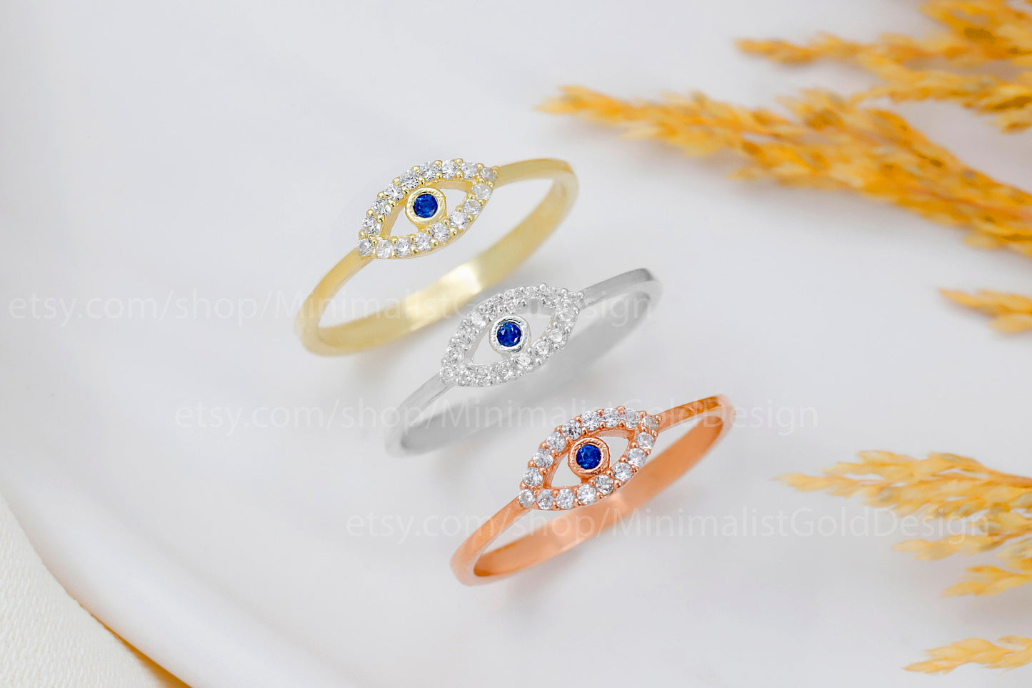 Elysian Evil Eye Rings – Stylish Protection Against Negativity