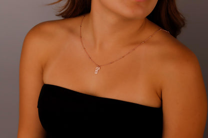 Custom Interlocking Name Necklace