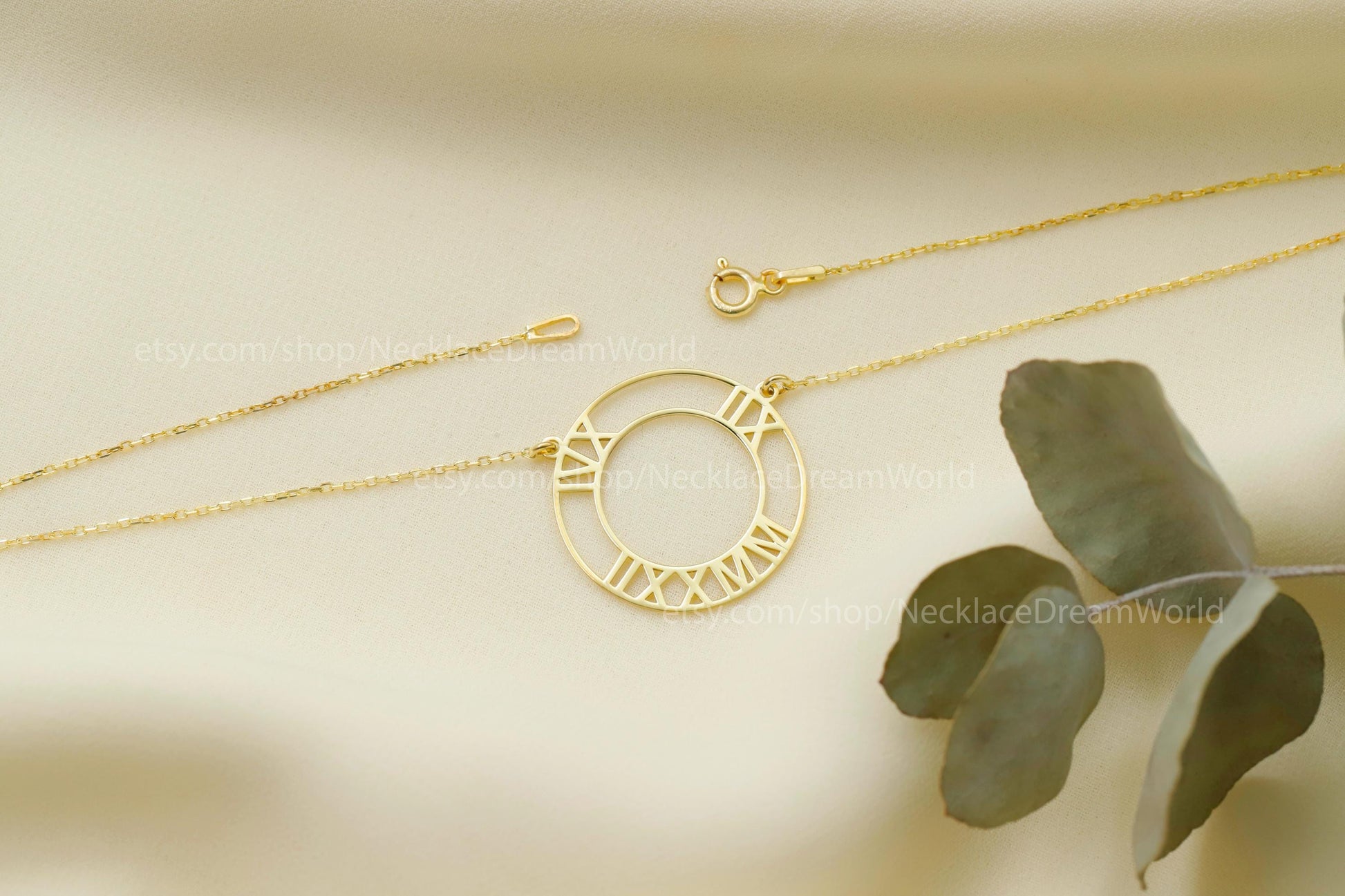 Roman Numerals Necklace in Sterling Silver | Personalized Mothers Jewelry | Custom Wedding Date Gift | Personalized Jewelry - silvergoldandrose