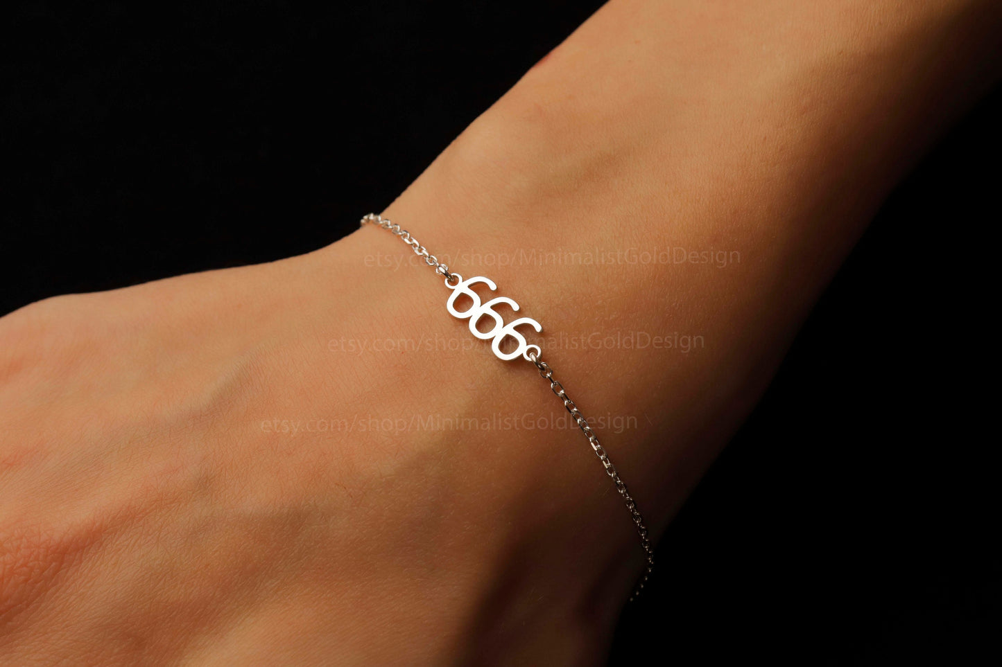 Angel Number Bracelet in Sterling Silver and Gold, Special Number Bracelets, 14K Rose Gold Filled Unique Jewelry Gifts