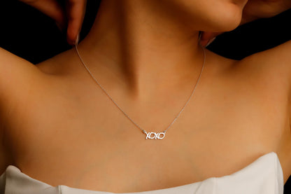 Dainty XOXO Gold Cute Necklace | Hugging Pendant Necklace | Kisses Silver Jewelry for Her | Gift for Girl - silvergoldandrose