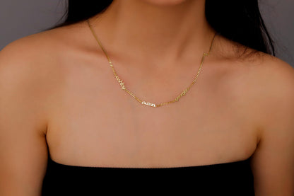 Personalized Sterling Silver Multiple Name Necklace: New Mother Gift