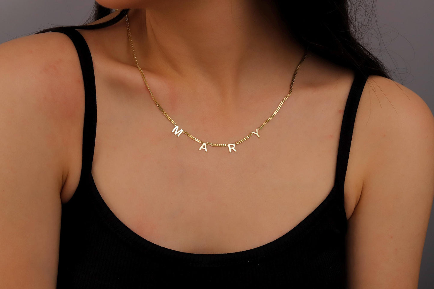 Station Initial Name Necklace