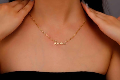 Link Chain Name Necklace - Customizable Elegant Design for a Personalized Touch