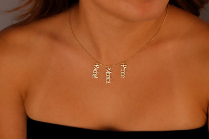 Custom Interlocking Name Necklace