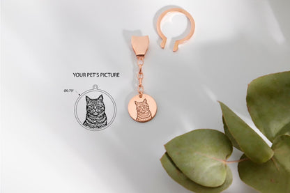 Purrsonalized Cat Keychain - Unique Custom Design for Cat Lovers by SilverGoldandRose