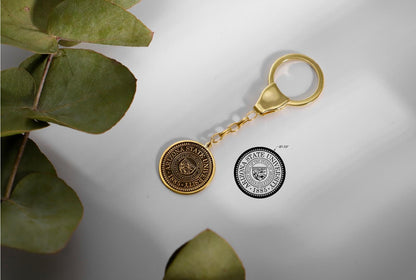 Silver Graduation Keychain - Celebrate Achievement with Inspirational Charm