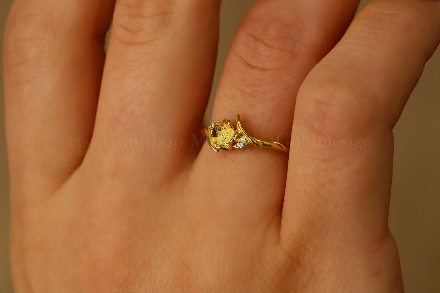 Bloom & Adore Custom Birth Flower Ring | Dainty 925 Sterling Silver | Unique Statement Gift for Her