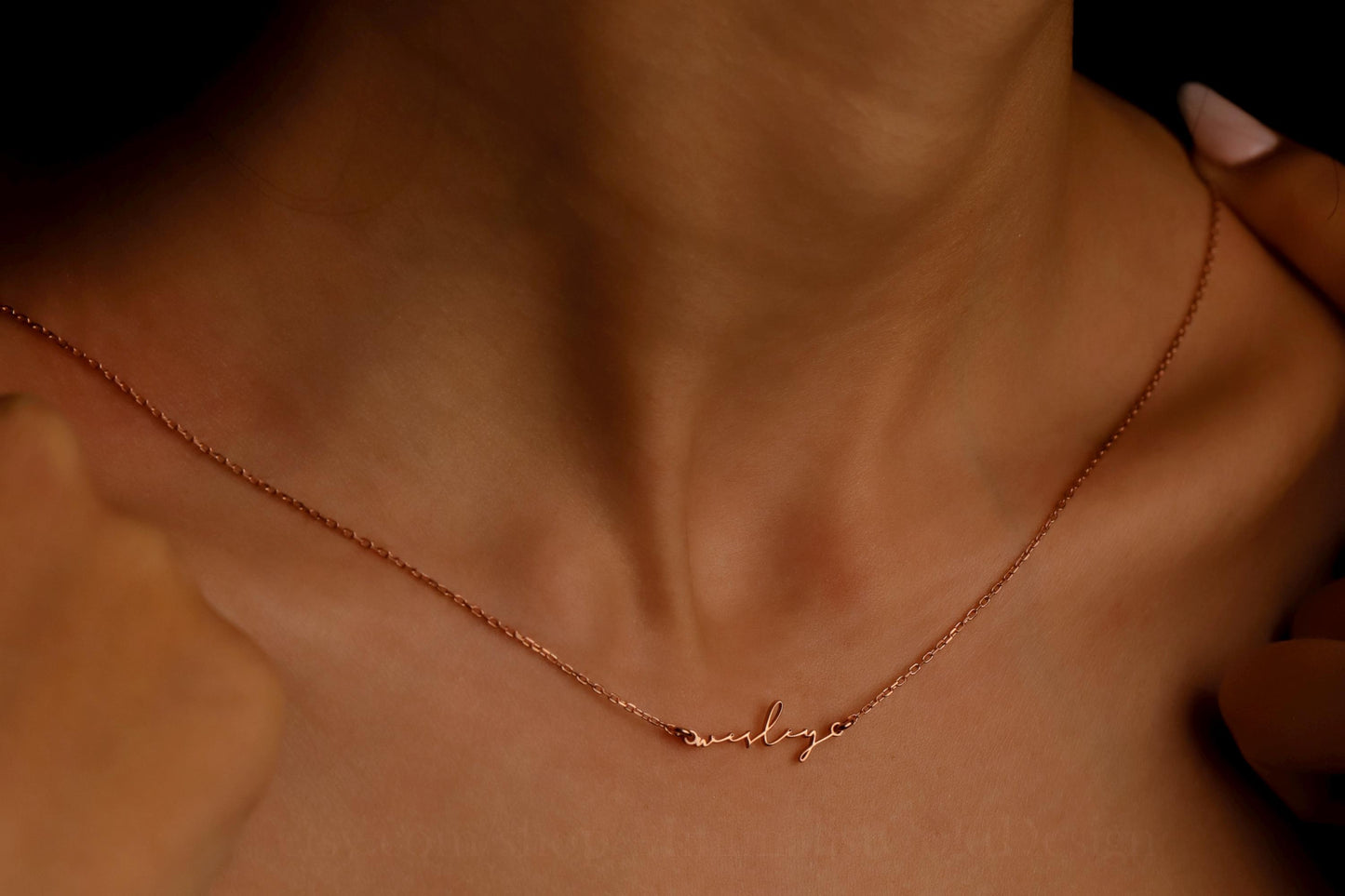 Dainty Name Necklace, 18K Gold Filled Tiny Name Necklace, Custom Layering Necklace, Minimalist Name Necklace, Name Jewelry, Gift For Mother