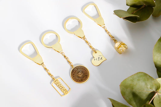 Bold Name Keychain - Customizable 925 Sterling Silver with Gold Accents - Dainty & Unique Gift for Loved Ones
