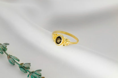 Sterling Silver Snake Signet Ring: Women's Pinky Ring
