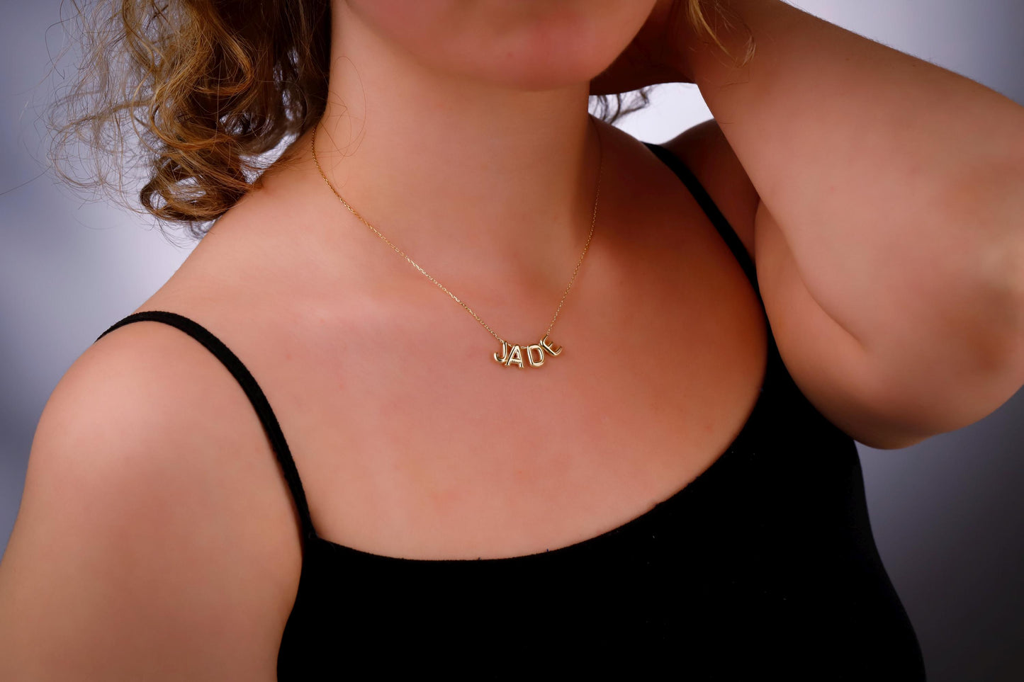 Personalized Letter Necklace • Sterling Silver Beaded Name Jewelry