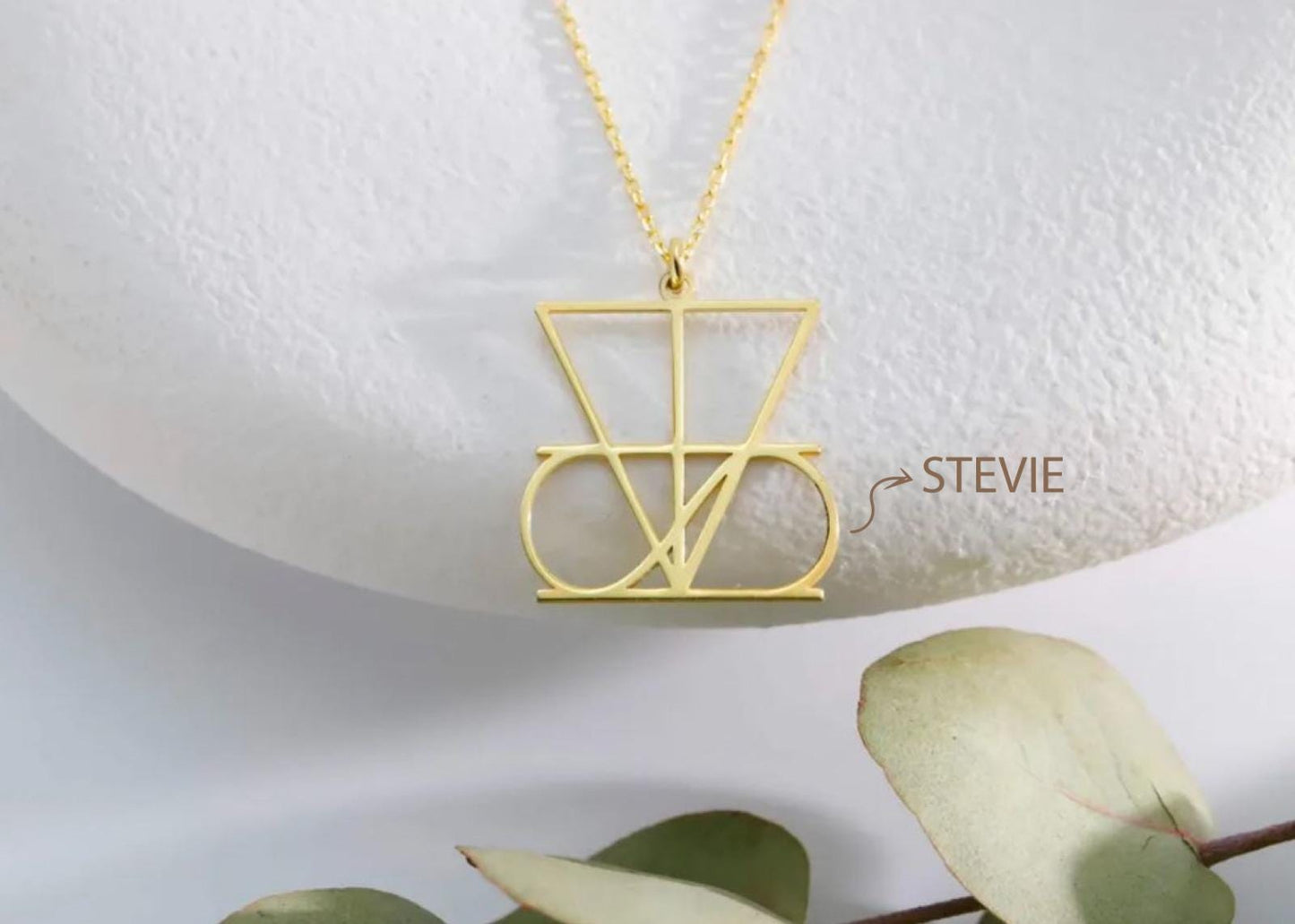 Personalized Logo Necklace: Hand-Drawn Sterling Silver Pendant