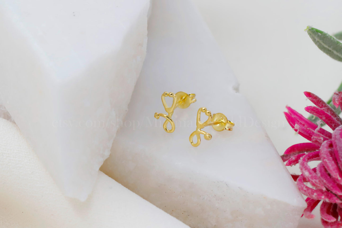 Stethoscope Earrings , Dainty Medical EarringsStethoscope Stud Earrings , Stethoscope earrings Gifts for Nurse, Paramedic Earrings