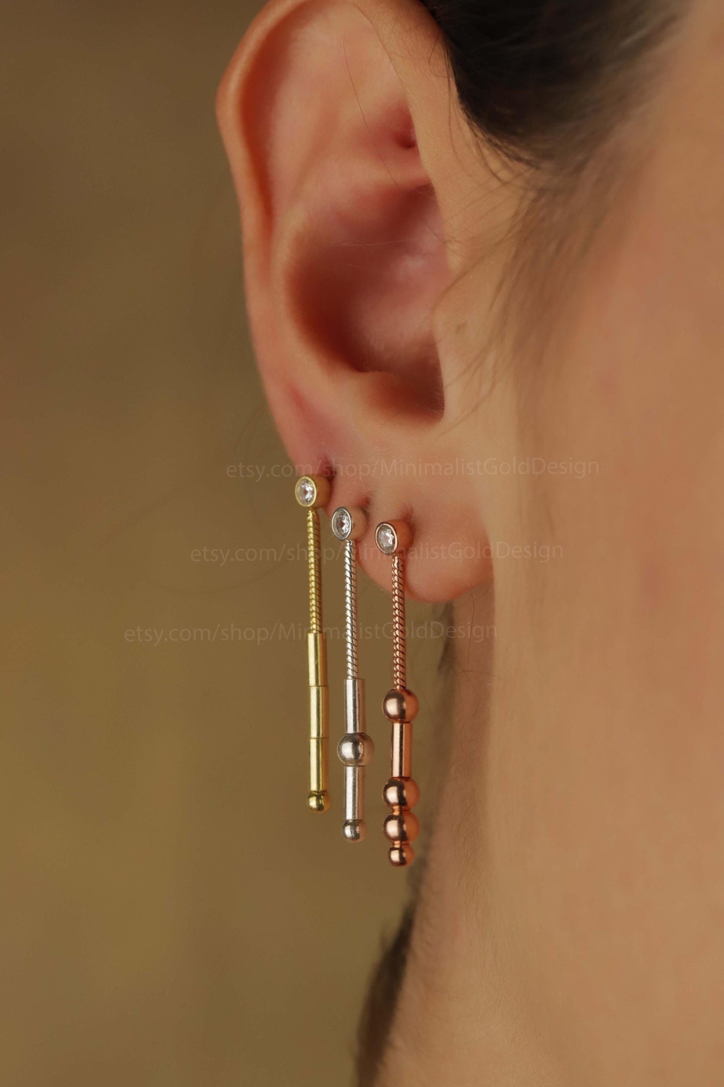 Morse Code Dangle Earrings - Meaningful Couples Gift for Friends