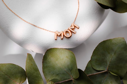 Personalized Letter Necklace • Sterling Silver Beaded Name Jewelry