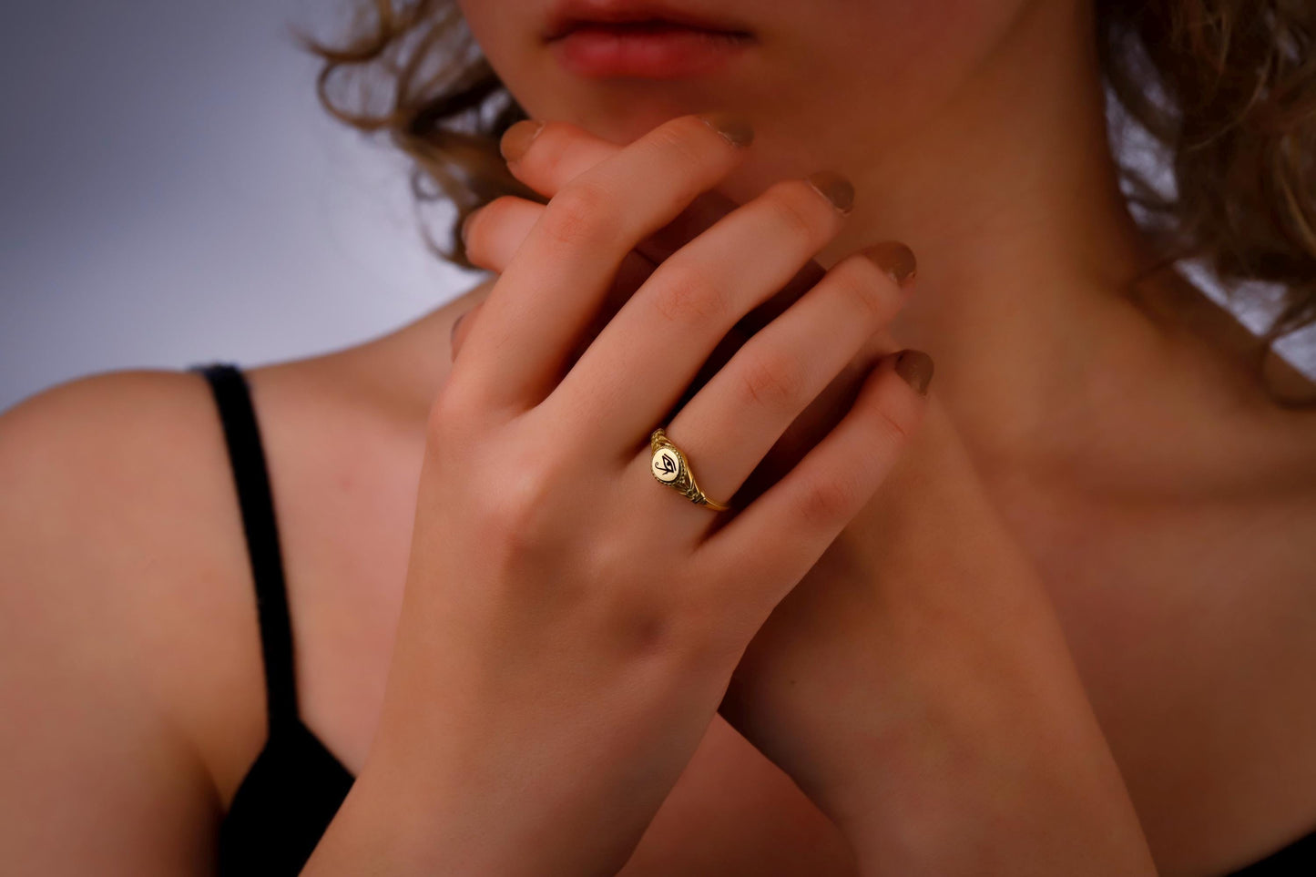 Horus Eye Signet Ring: Sterling Silver Ancient Egypt Jewelry