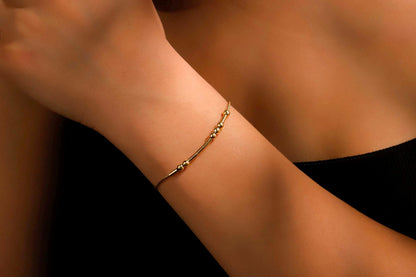 SilverGlow Morse Code Bracelet - Customizable Hidden Message Jewelry