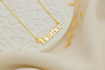 Custom Name Necklace | 18K Gold Filled & Sterling Silver | Dainty Chain for a Personal Touch