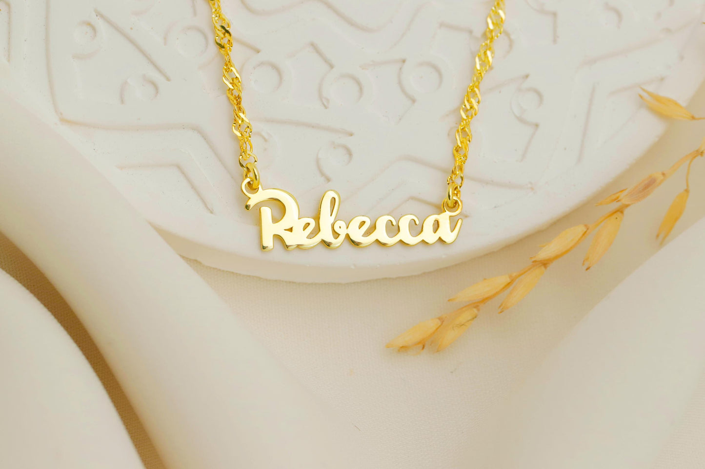 Custom Name Necklace | 18K Gold Filled & Sterling Silver | Dainty Chain for a Personal Touch