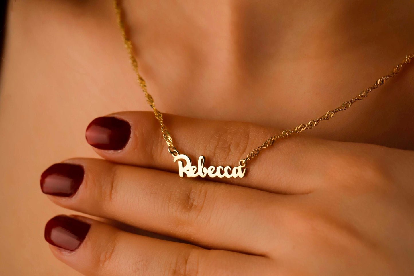 Custom Name Necklace | 18K Gold Filled & Sterling Silver | Dainty Chain for a Personal Touch