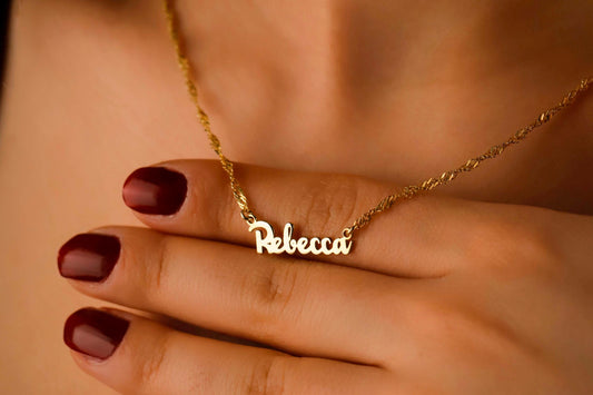 Custom Name Necklace | 18K Gold Filled & Sterling Silver | Dainty Chain for a Personal Touch