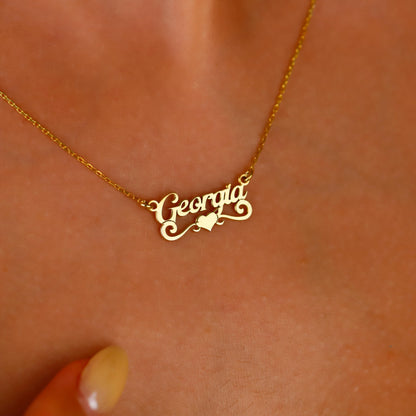 Custom Name Necklace | Personalized Sterling Silver, Gold & Rose Jewelry