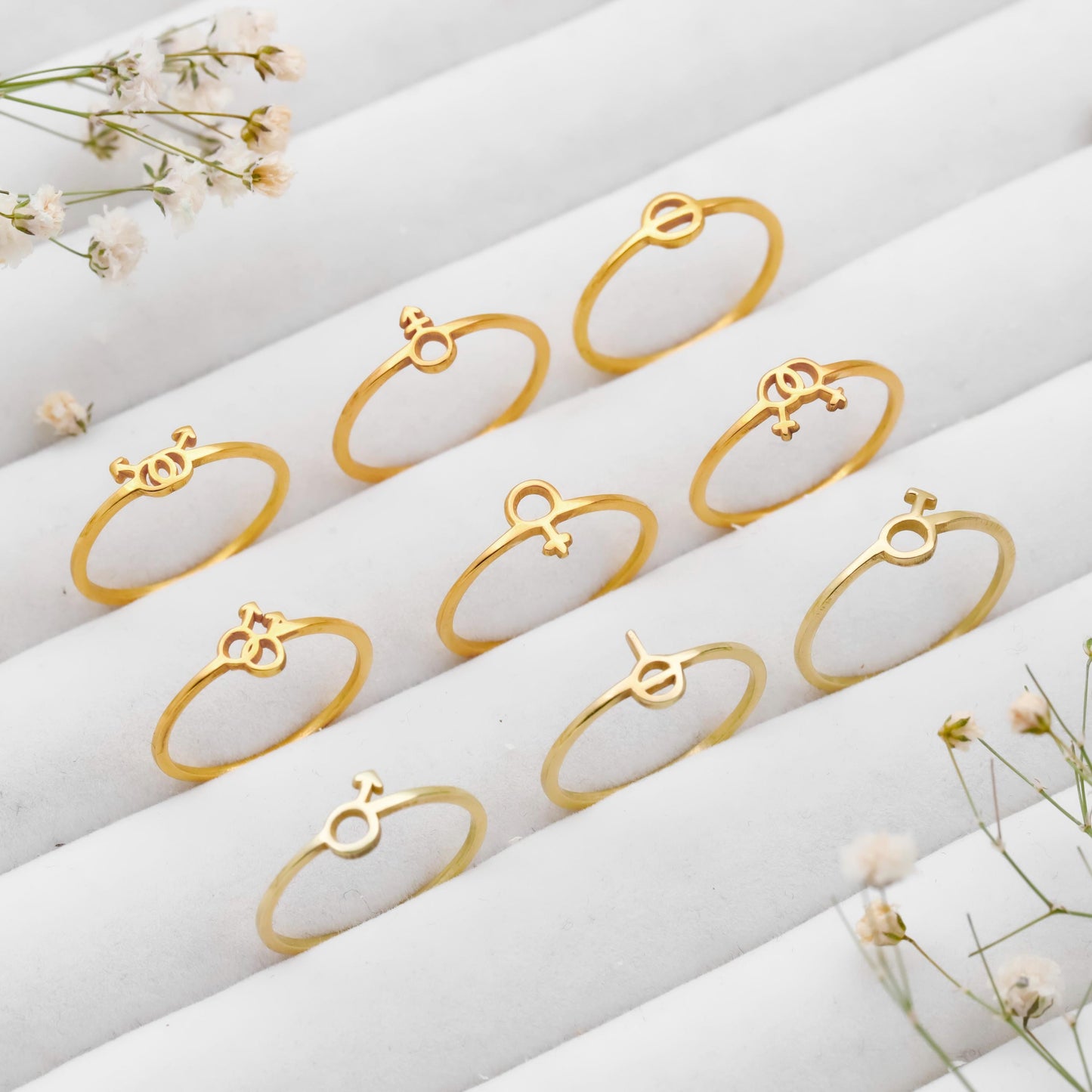 Pride & Joy Sterling Silver Gender Symbol Ring - Celebrate Lesbian & Non-Binary Empowerment